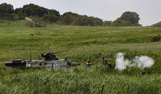 Russia Navy Marines Drills