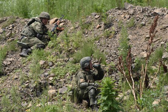 Russia Navy Marines Drills