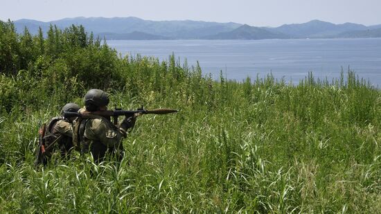 Russia Navy Marines Drills