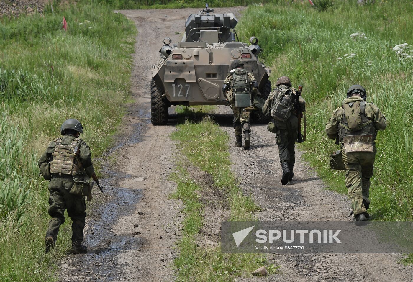 Russia Navy Marines Drills