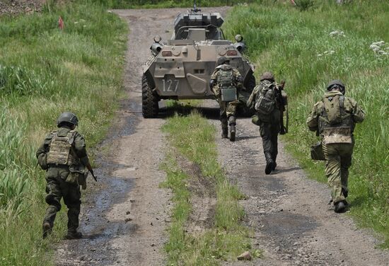 Russia Navy Marines Drills