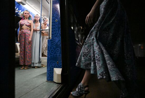 Russia Moscow Metro Themed Train