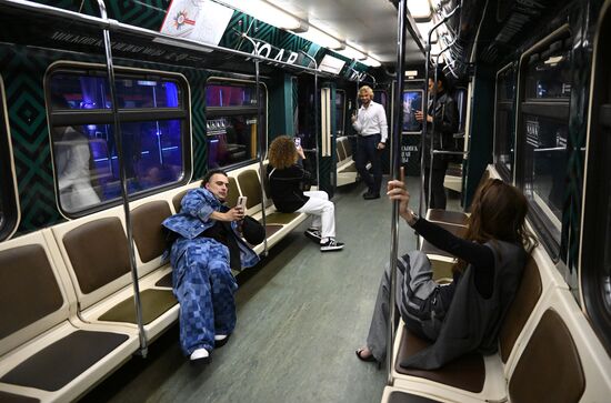 Russia Moscow Metro Themed Train