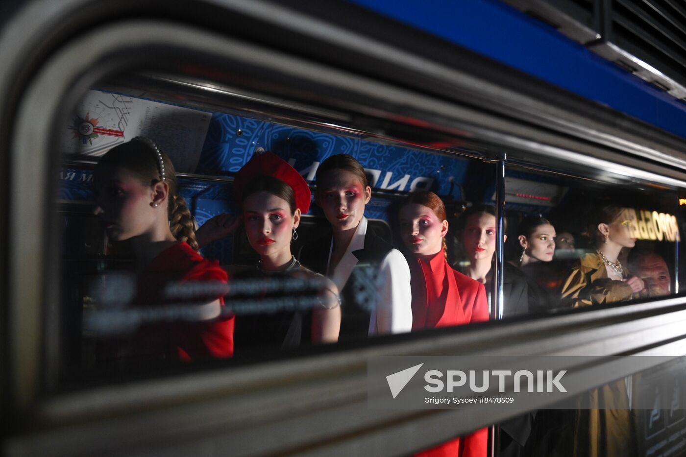 Russia Moscow Metro Themed Train