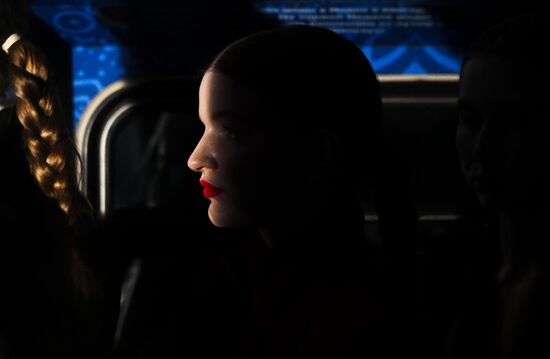 Russia Moscow Metro Themed Train