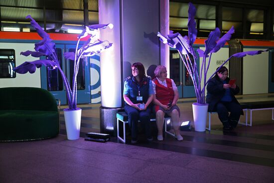 Russia Moscow Metro Themed Train