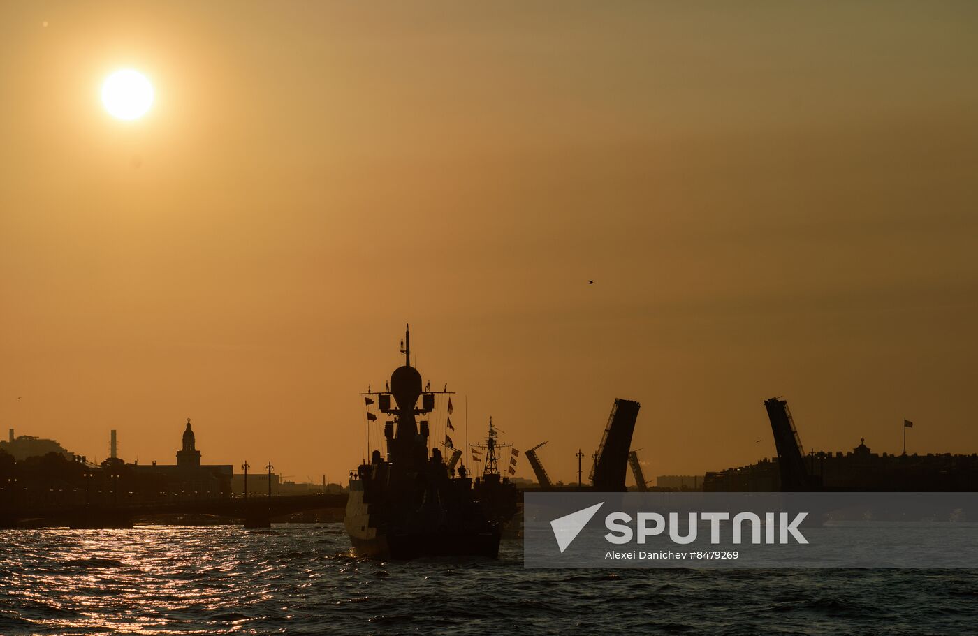 Russia Navy Day Rehearsal