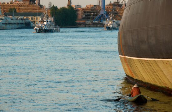 Russia Navy Day Rehearsal