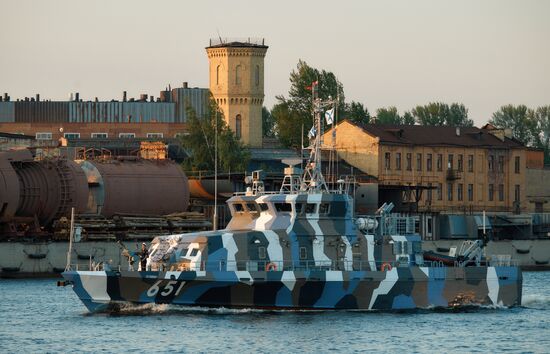 Russia Navy Day Rehearsal