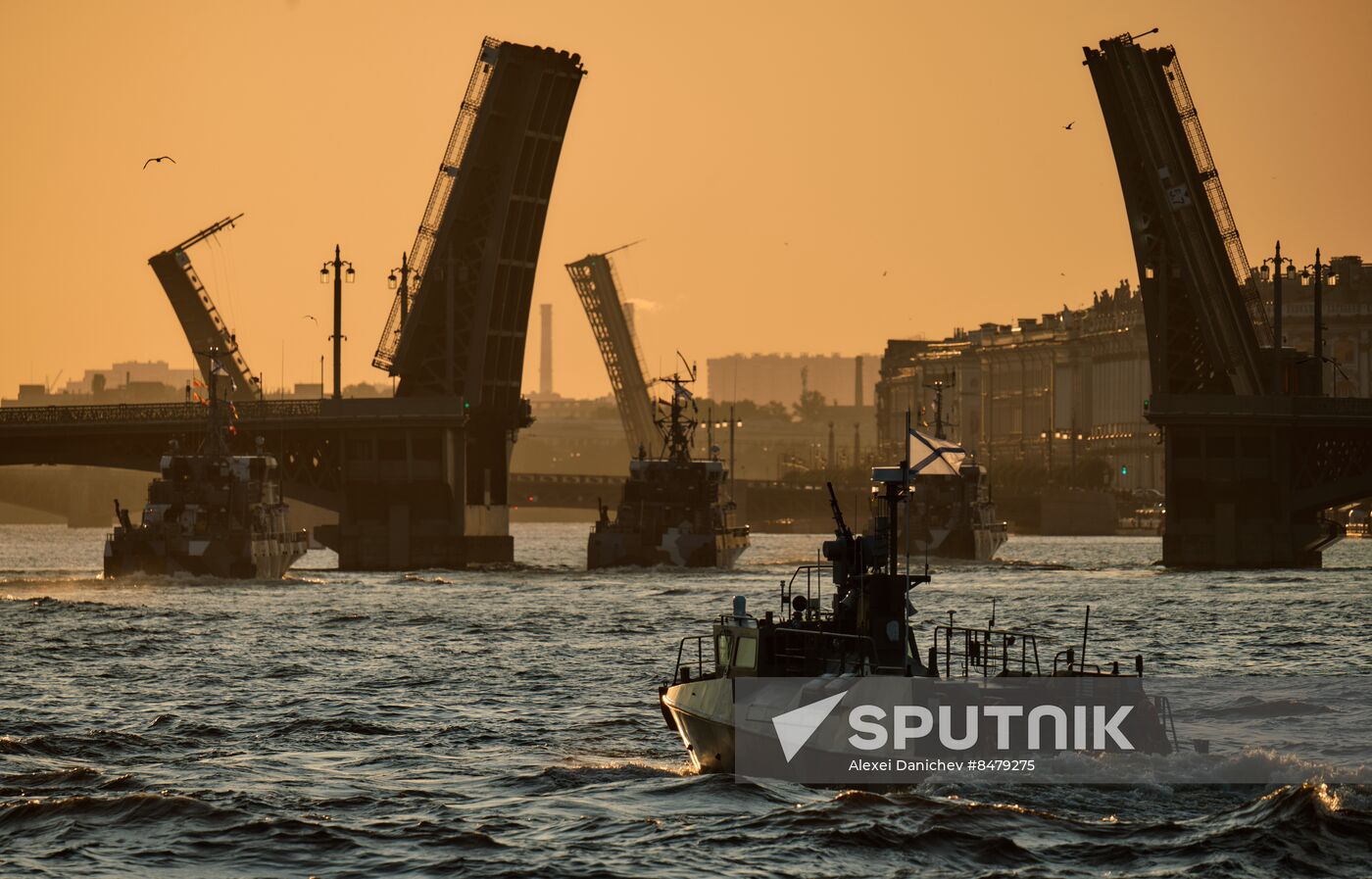 Russia Navy Day Rehearsal