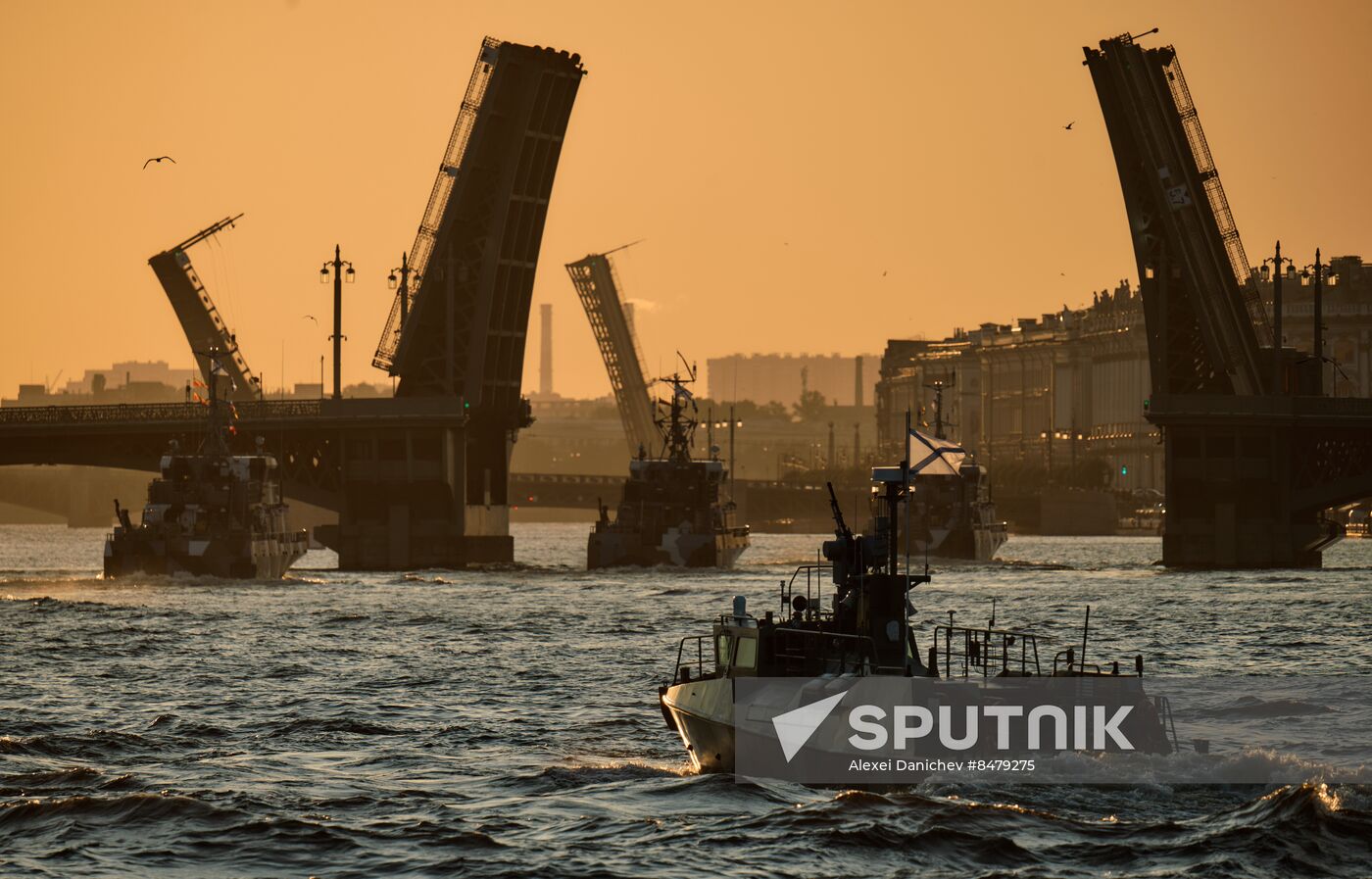 Russia Navy Day Rehearsal