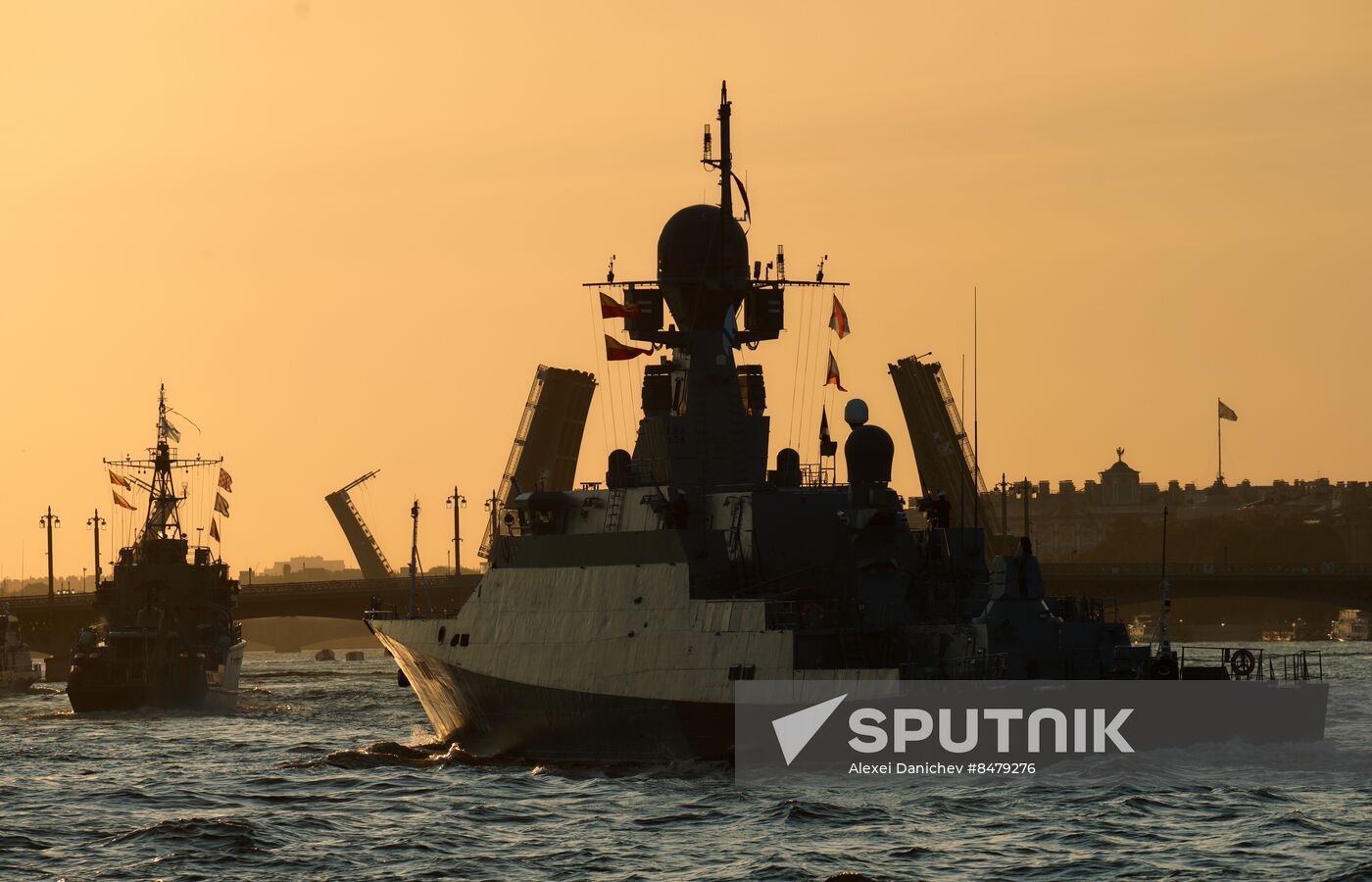 Russia Navy Day Rehearsal