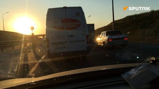 Checkpoints outside Simferopol after attack on the Crimean bridge 