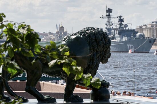 Russia Navy Day Preparations