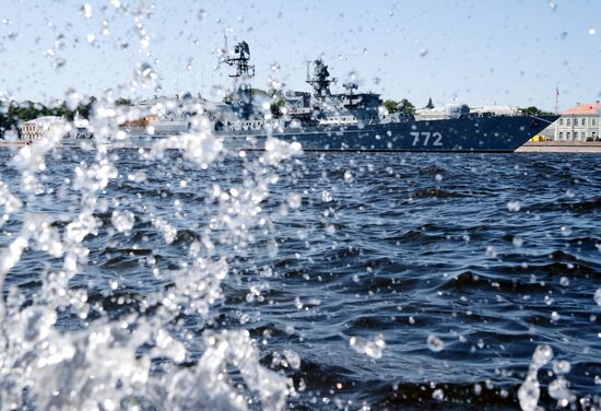 Russia Navy Day Preparations