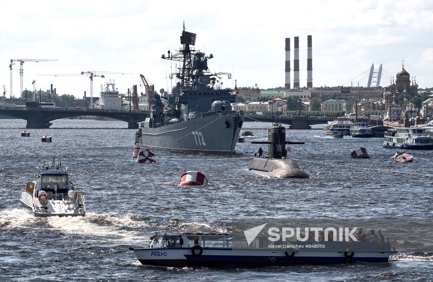 Russia Navy Day Preparations