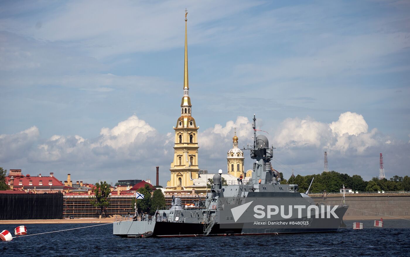 Russia Navy Day Preparations