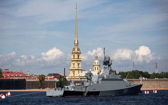 Russia Navy Day Preparations