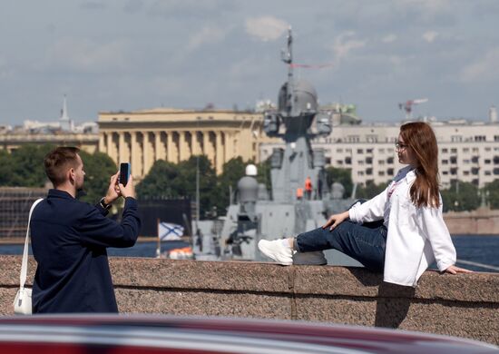 Russia Navy Day Preparations