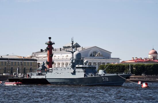 Russia Navy Day Preparations