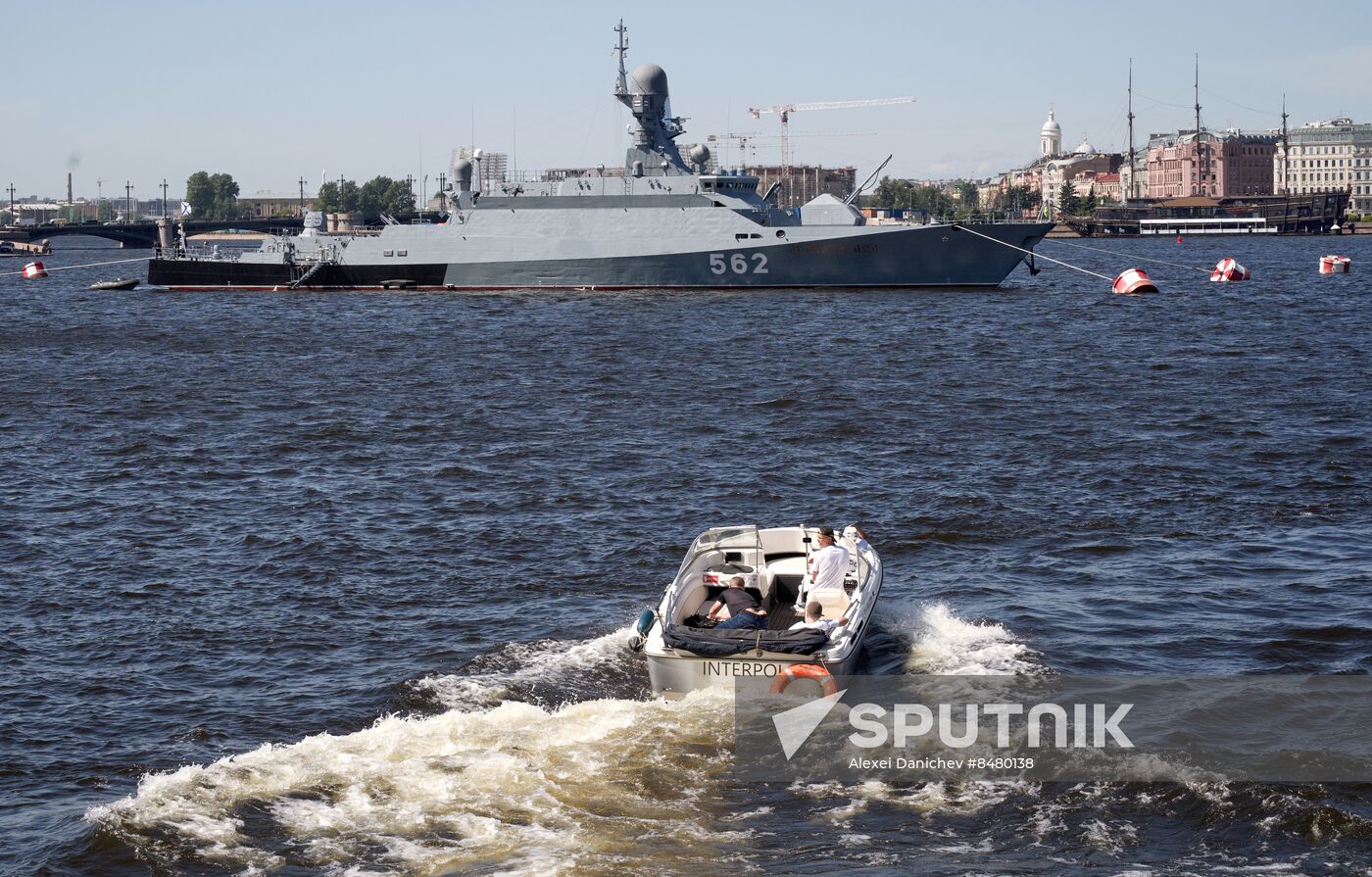 Russia Navy Day Preparations