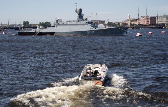 Russia Navy Day Preparations
