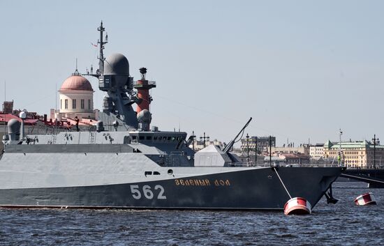 Russia Navy Day Preparations