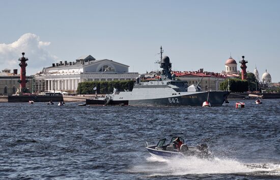 Russia Navy Day Preparations