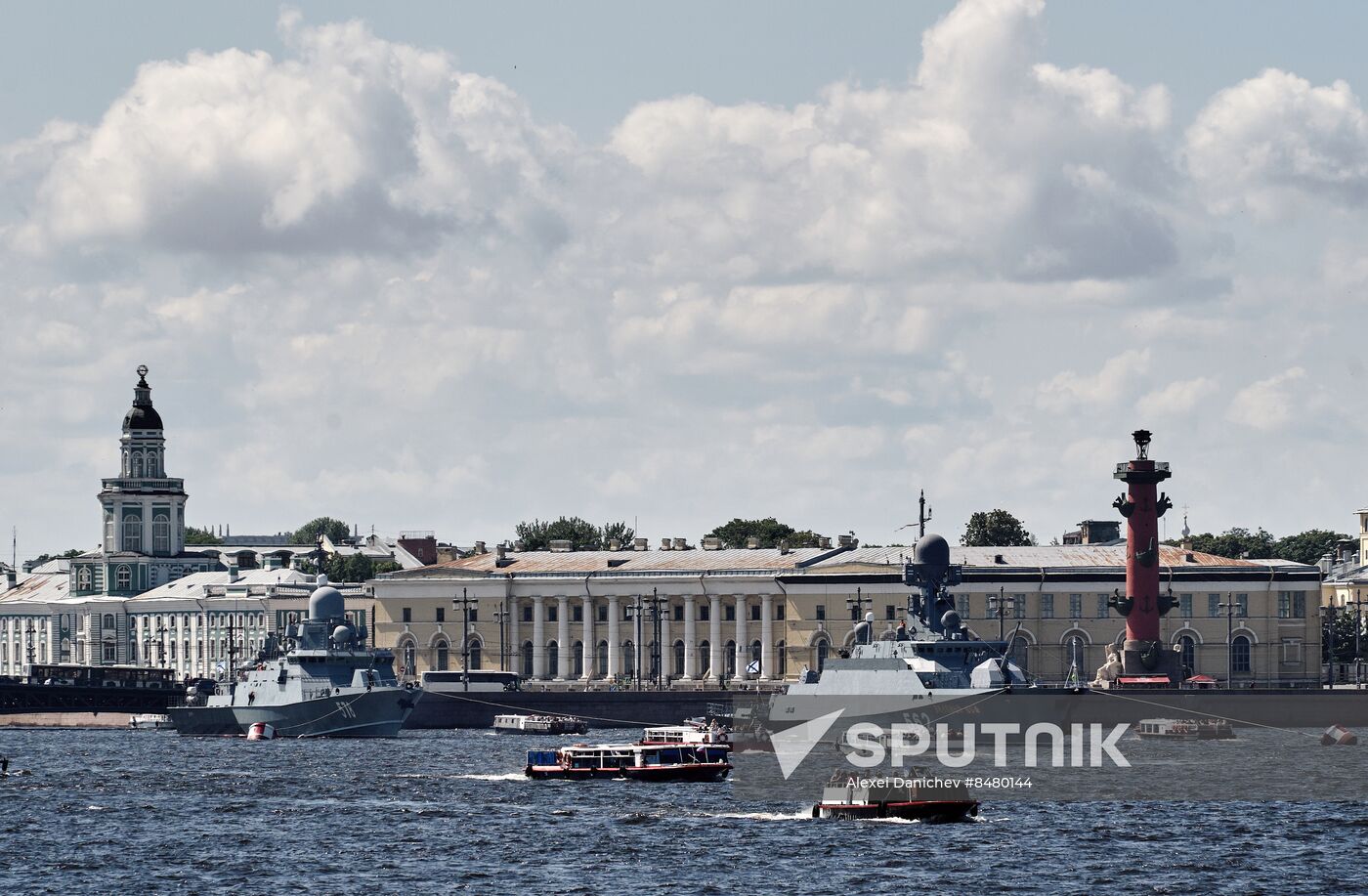 Russia Navy Day Preparations