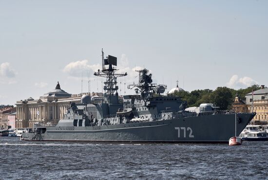 Russia Navy Day Preparations