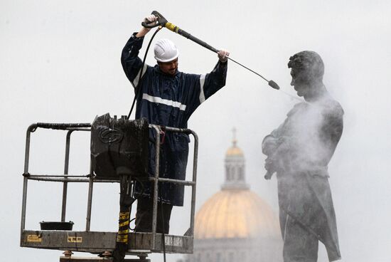 Russia Navy Day Preparations