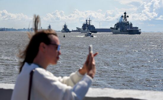 Russia Navy Day Parade Rehearsal