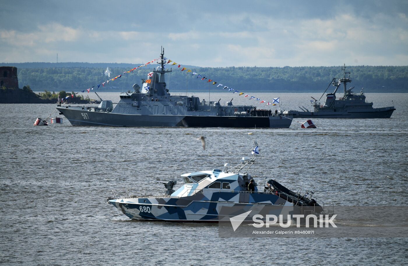 Russia Navy Day Parade Rehearsal