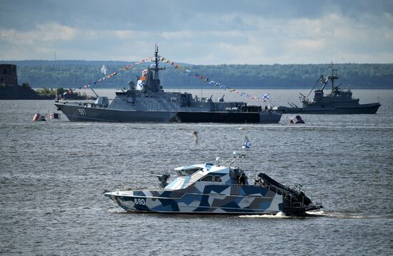 Russia Navy Day Parade Rehearsal
