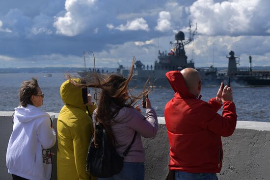Russia Navy Day Parade Rehearsal