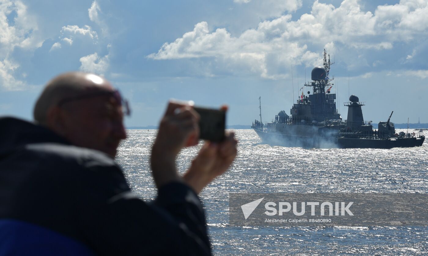 Russia Navy Day Parade Rehearsal