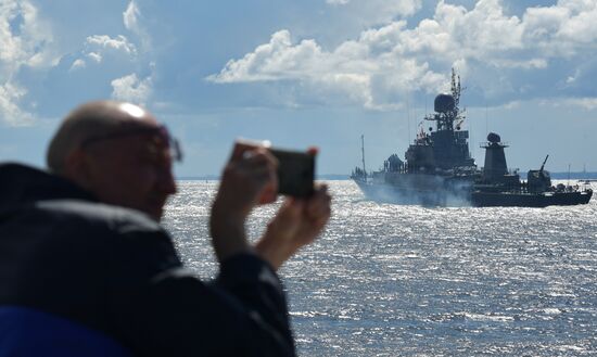 Russia Navy Day Parade Rehearsal