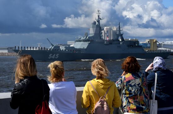 Russia Navy Day Parade Rehearsal