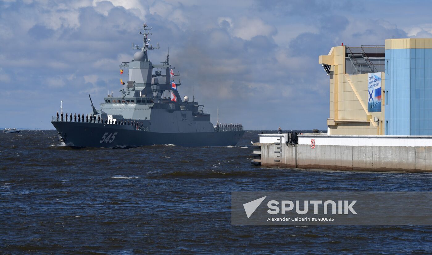 Russia Navy Day Parade Rehearsal