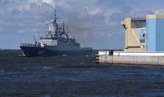 Russia Navy Day Parade Rehearsal