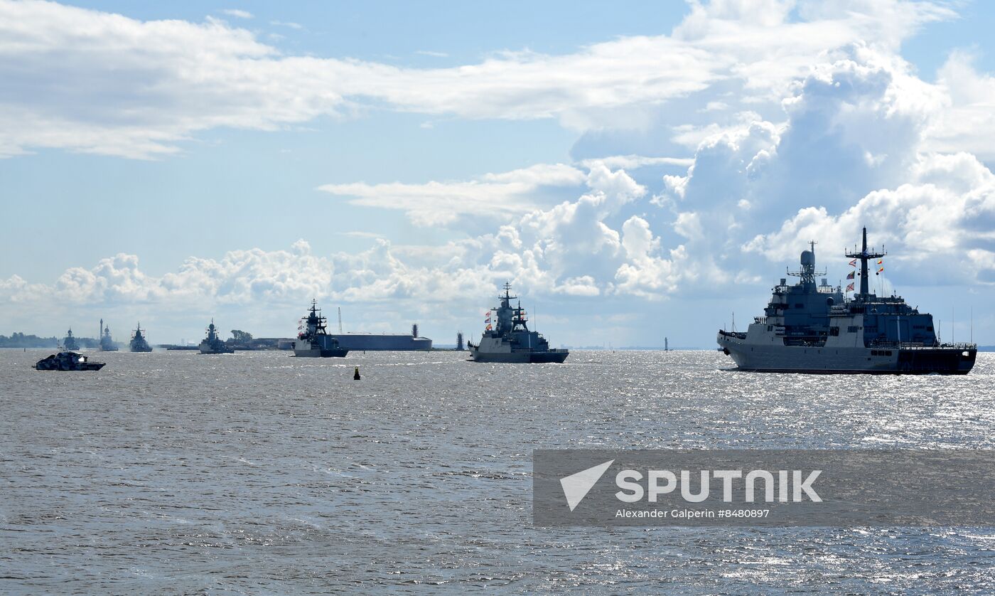 Russia Navy Day Parade Rehearsal