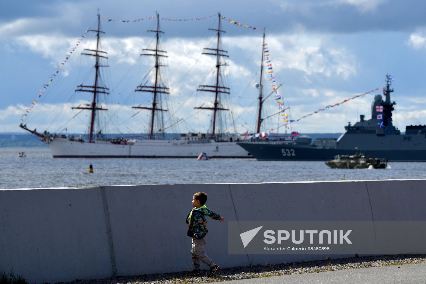 Russia Navy Day Parade Rehearsal