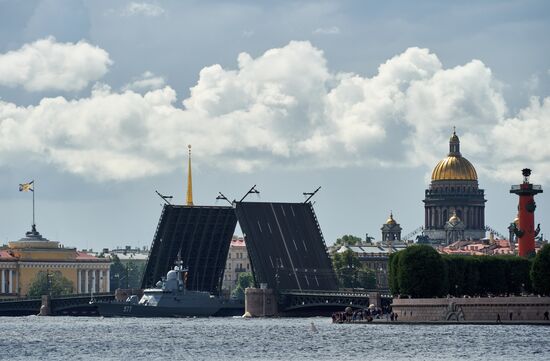 Russia Navy Day Parade Rehearsal