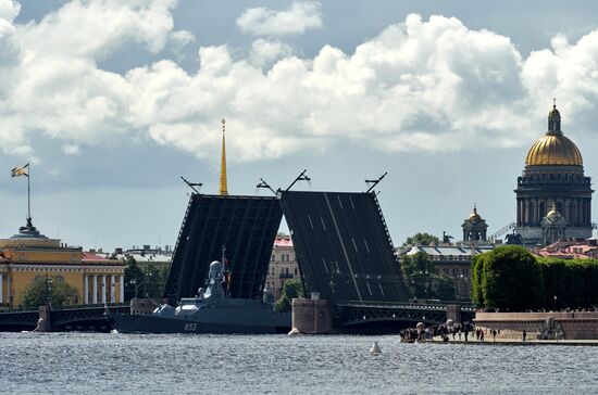 Russia Navy Day Parade Rehearsal