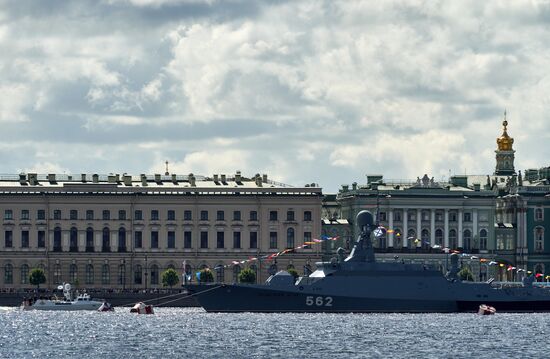 Russia Navy Day Parade Rehearsal