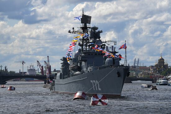 Russia Navy Day Parade Rehearsal