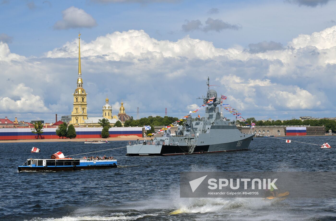 Russia Navy Day Parade Rehearsal