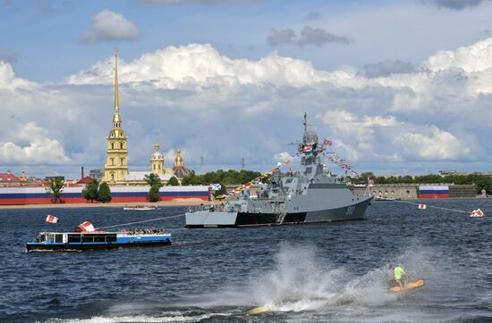 Russia Navy Day Parade Rehearsal