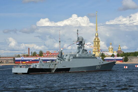 Russia Navy Day Parade Rehearsal