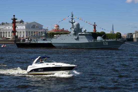 Russia Navy Day Parade Rehearsal